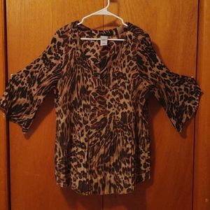 Just my size leopard blouse 3x